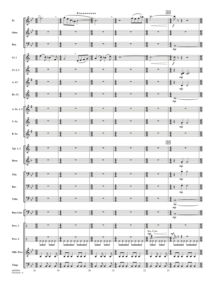 Pulsation - Full Score Pulsation - Full Score Concert Band scores gallery preview page 6