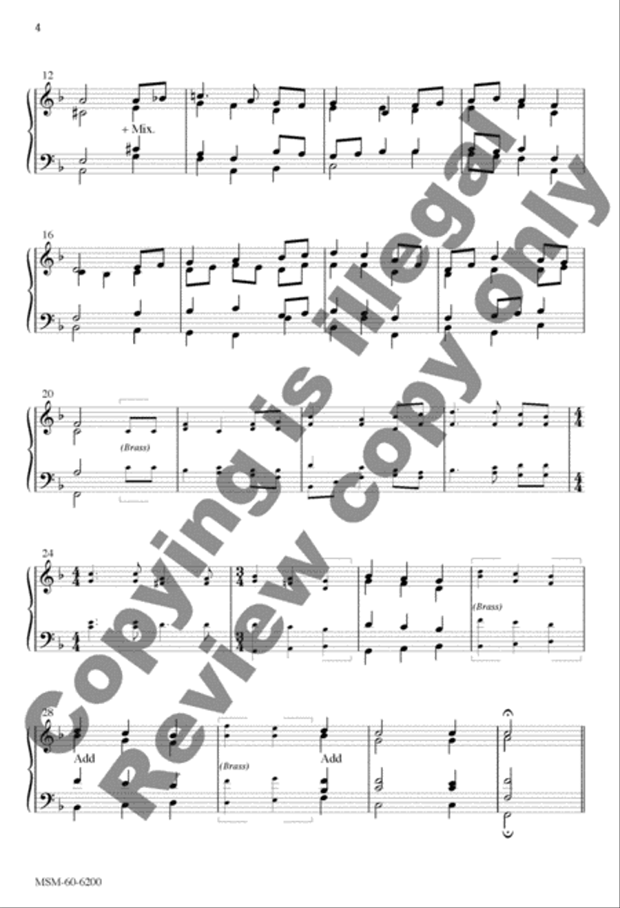 Church of God, Elect and Glorious 4-Part scores gallery preview page 3