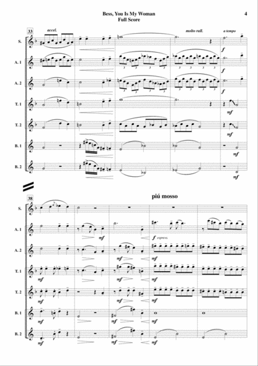Bess, You Is My Woman from PORGY AND BESS ® Woodwind Ensemble scores gallery preview page 5