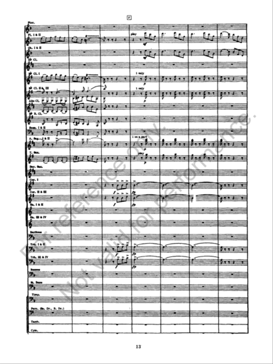 Incidental Suite Concert Band scores gallery preview page 14