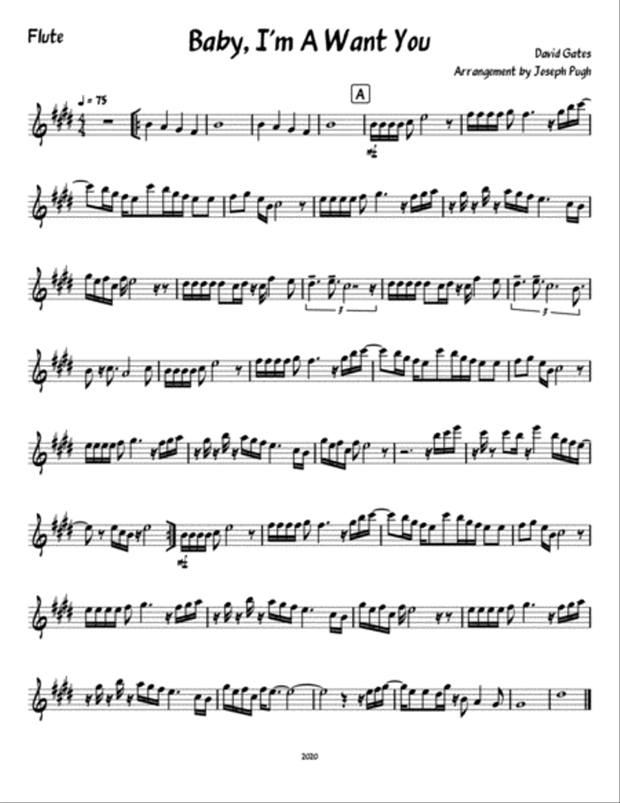 Baby, I'm-a Want You Large Ensemble scores gallery preview page 5