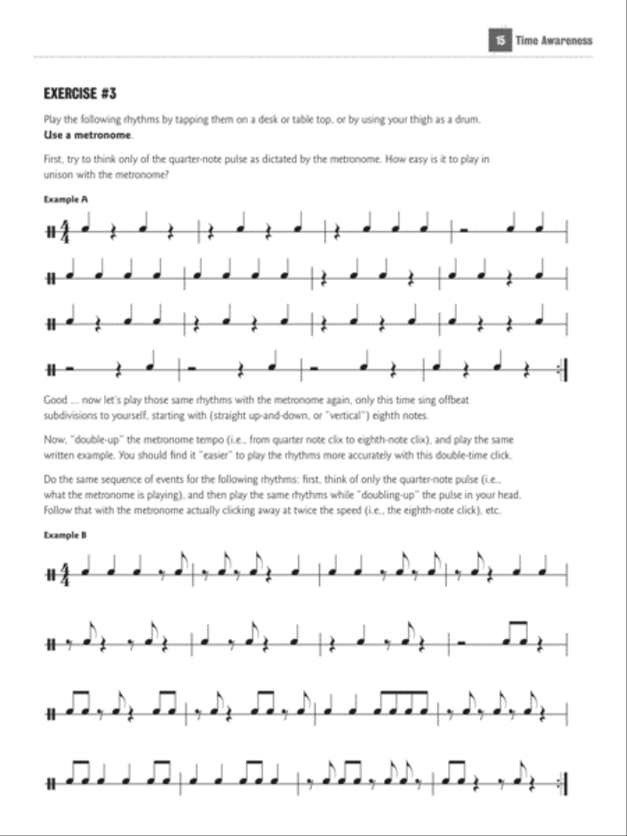 Time Awareness for all Musicians Percussion scores gallery preview page 4