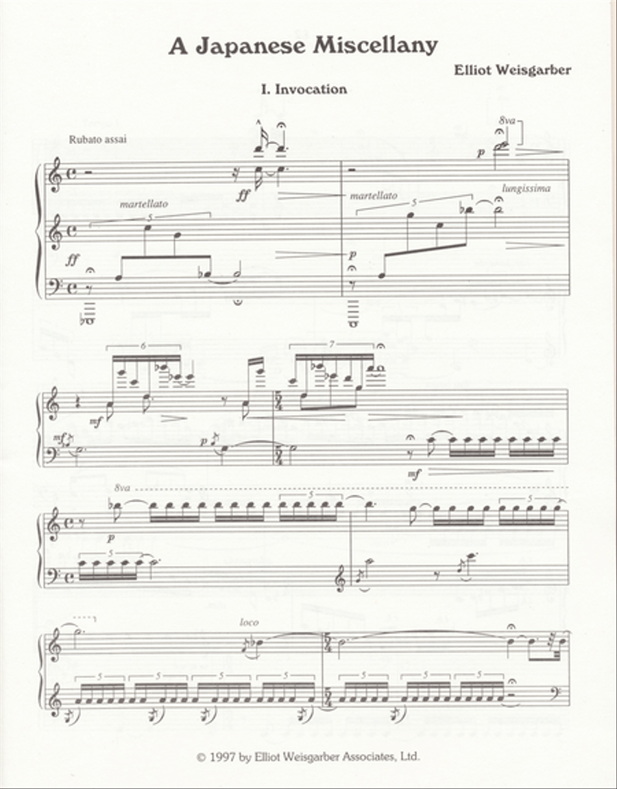 A Japanese Miscellany Piano Solo scores gallery preview page 2