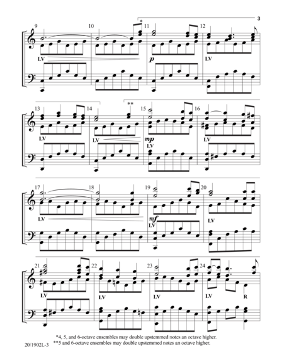 Reflections of Peace 5-Octaves scores gallery preview page 3