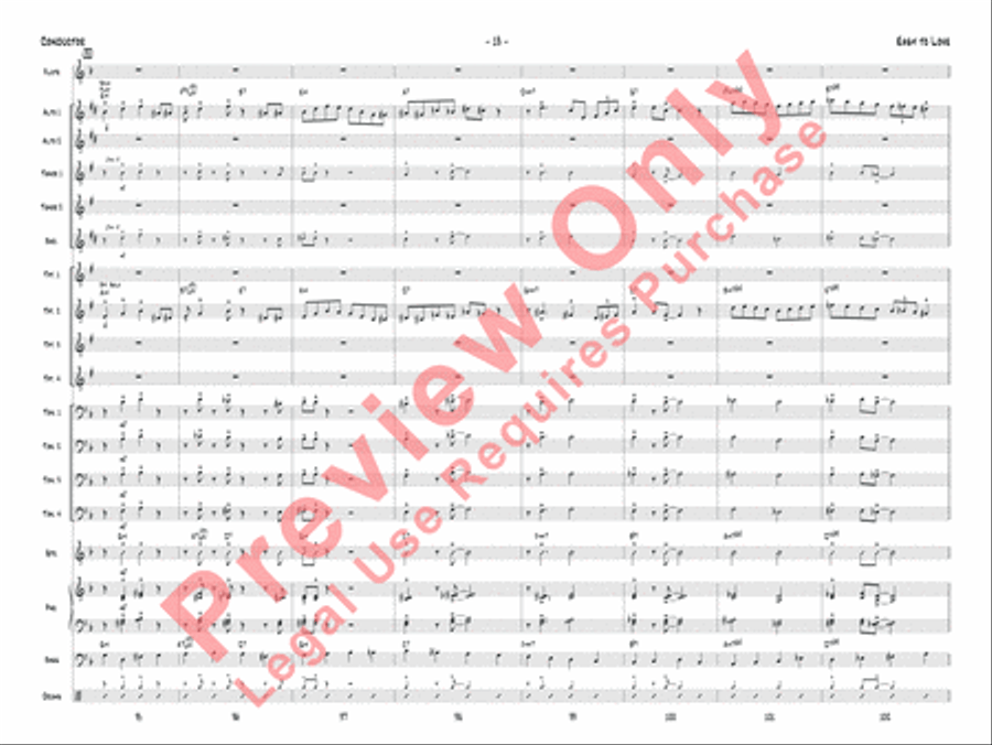 Easy to Love Jazz Ensemble scores gallery preview page 16