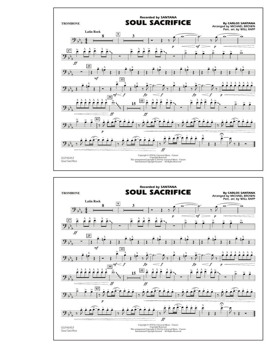 Soul Sacrifice - Trombone