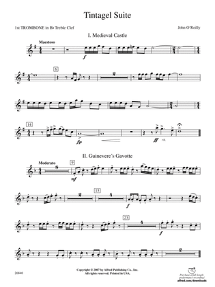 Tintagel Suite: (wp) 1st B-flat Trombone T.C.