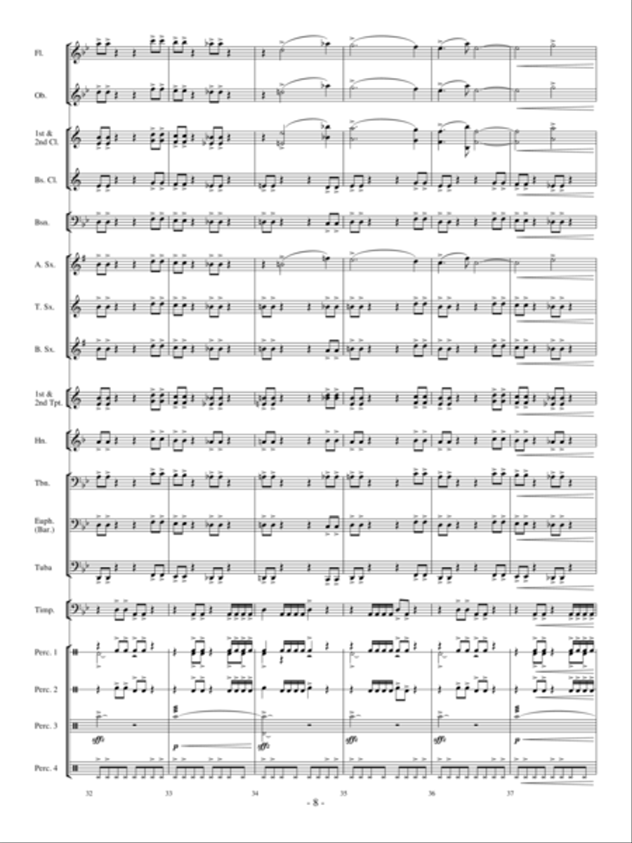 Primeval Stormfront Concert Band scores gallery preview page 7