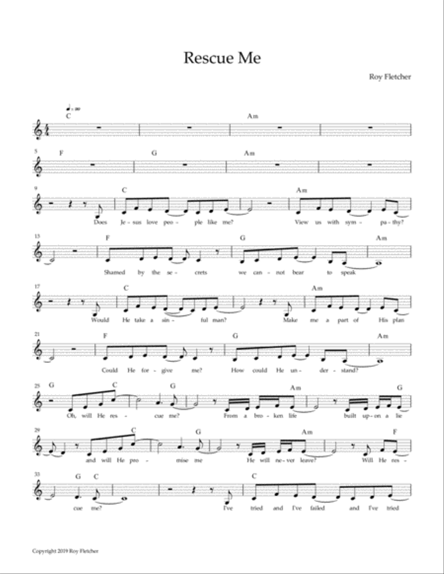 Rescue Me Small Ensemble scores gallery preview page 1