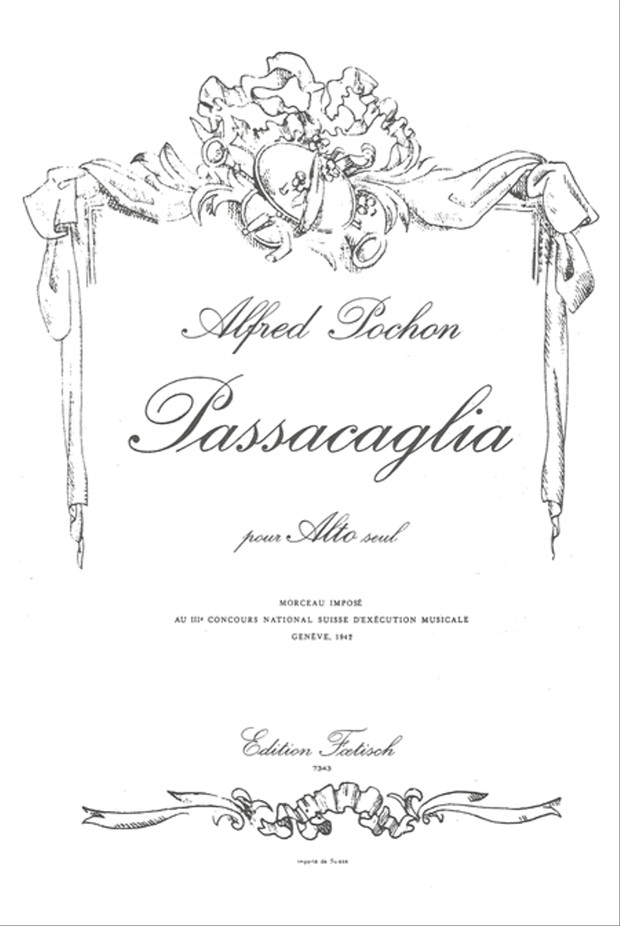 Passacaglia Viola Solo scores gallery preview page 1