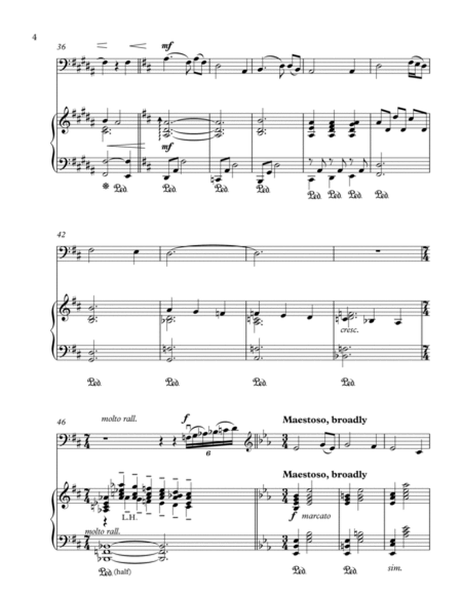 Amazing Grace (cello solo and piano) - Score & part image number null