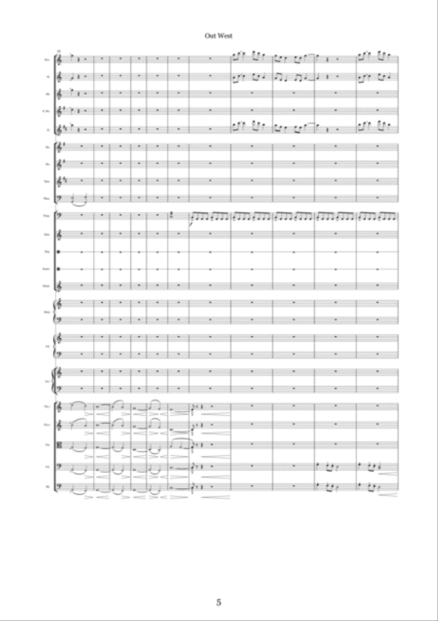Out West Full Orchestra scores gallery preview page 5