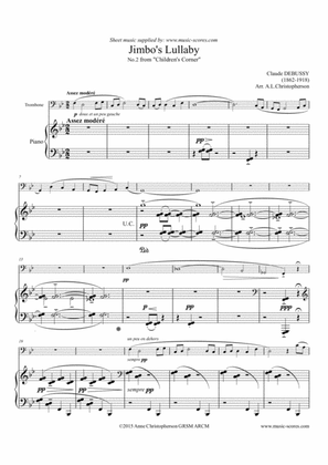 Jimbo's Lullaby - Trombone and Piano