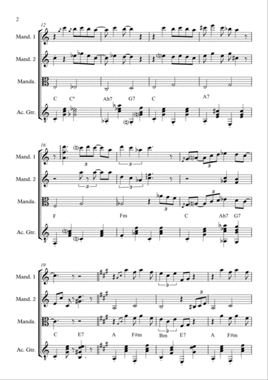 Dream A Little Dream Of Me Small Ensemble scores gallery preview page 2