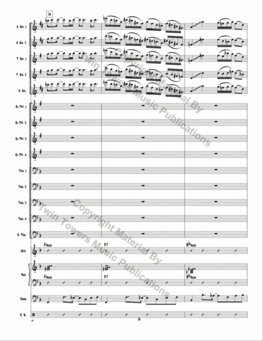 Don't Mess Around Don't Mess Around Jazz Ensemble scores gallery preview page 19
