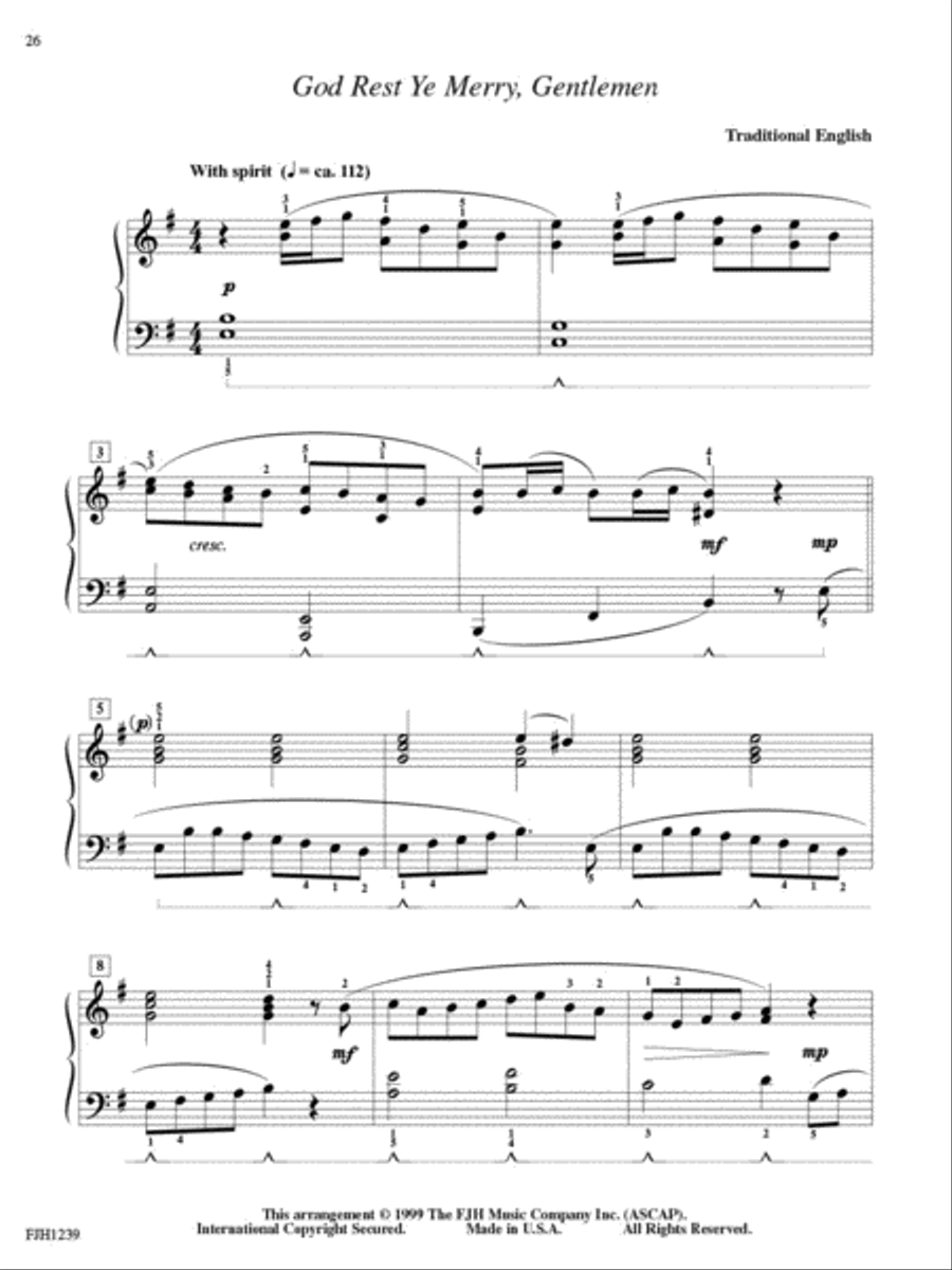Christmas Encores, Book 2 Piano Method scores gallery preview page 4