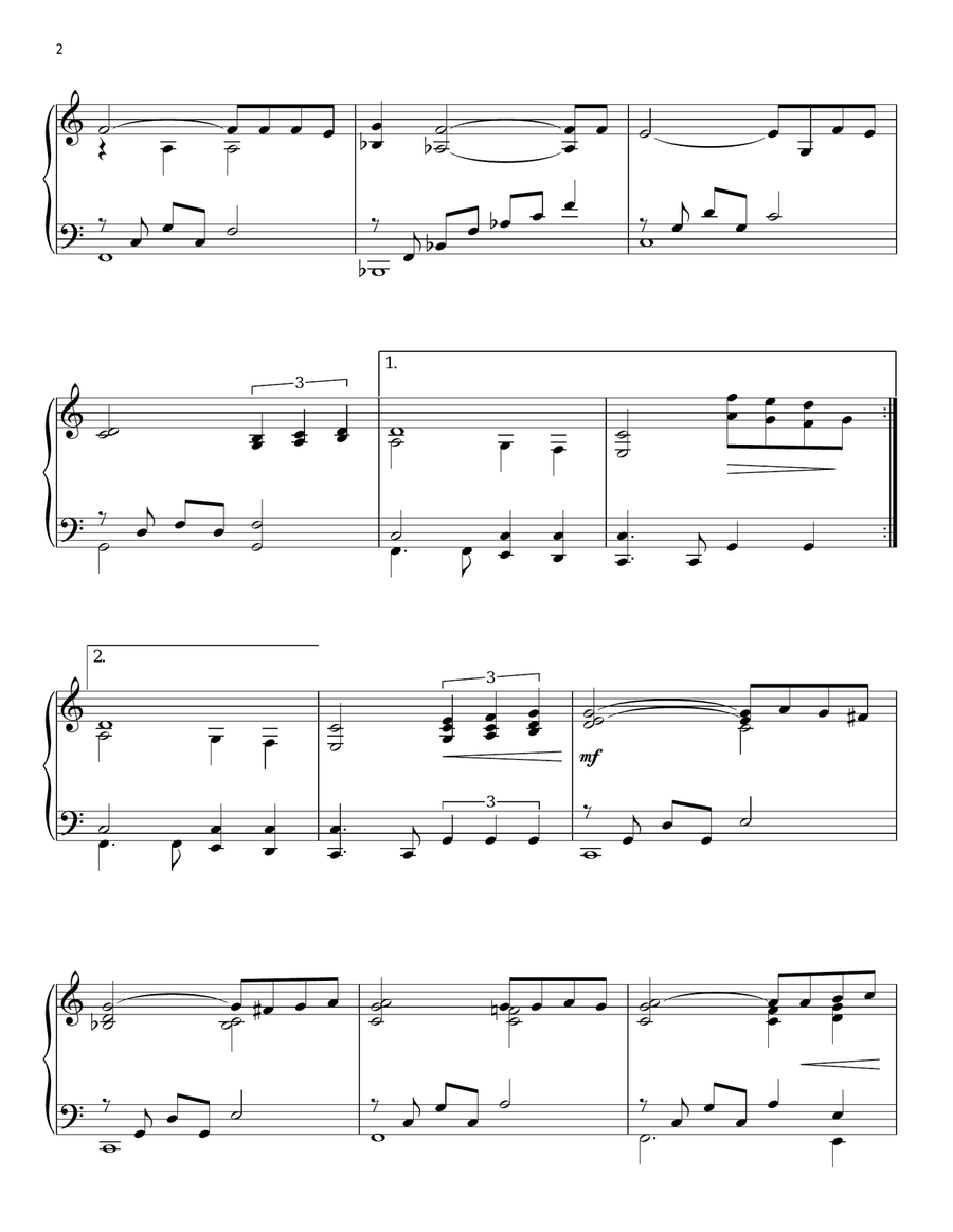 My Way Piano Solo scores gallery preview page 2