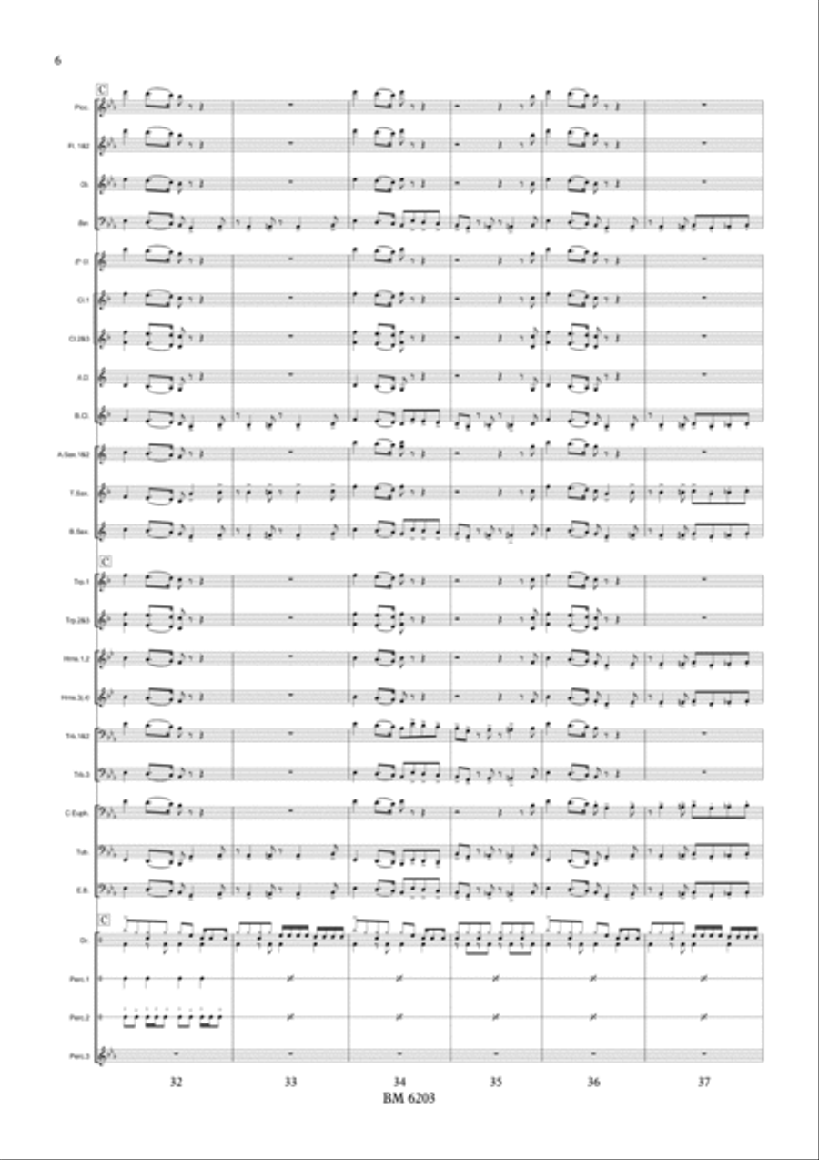 Joy to the Brass Rock for Wind Band Joy to the Brass Rock for Wind Band Concert Band scores gallery preview page 7