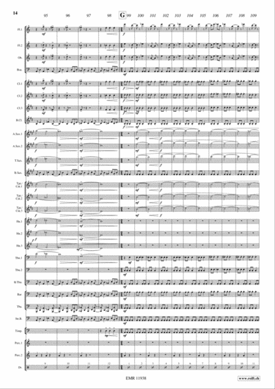 The Sicilian Clan The Sicilian Clan Concert Band scores gallery preview page 15
