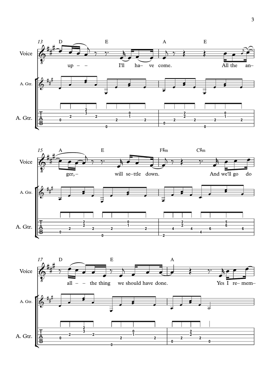 Duet Duet Acoustic Guitar scores gallery preview page 3