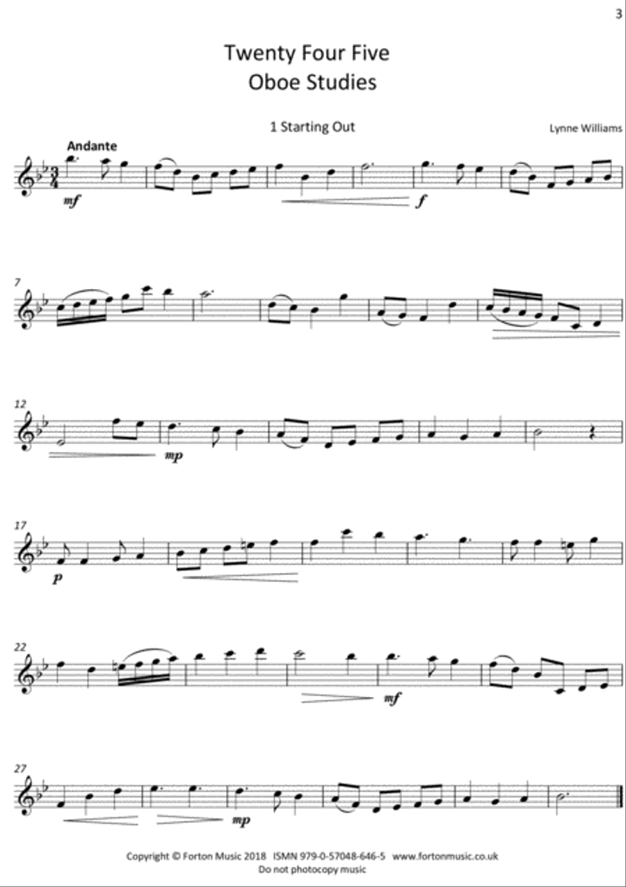 Twenty Four Five Oboe scores gallery preview page 3