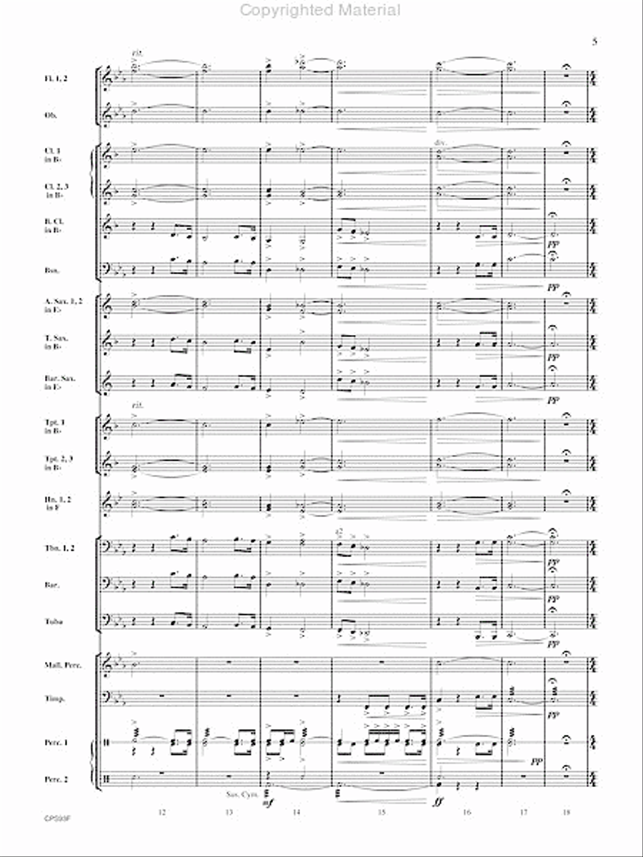 Fantasy on Early American Tunes Fantasy on Early American Tunes Concert Band scores gallery preview page 6