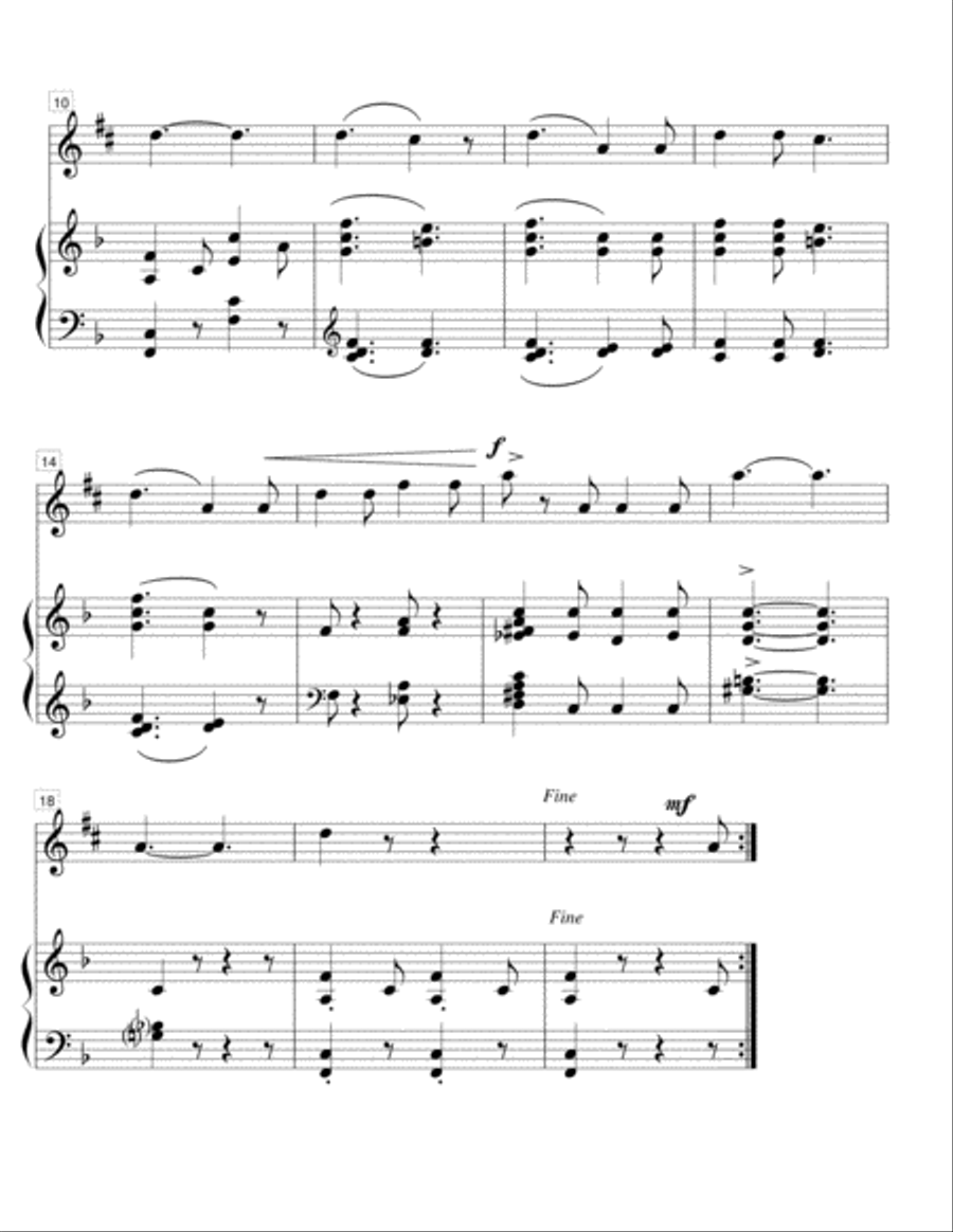 Pancho, the Parrot-bari sax and piano Baritone Saxophone scores gallery preview page 2