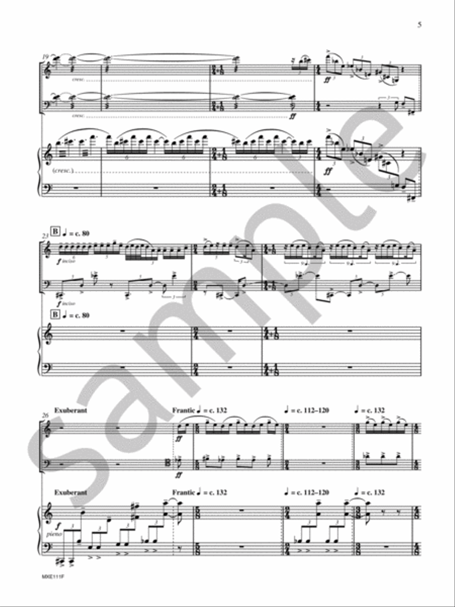 Mother Popcorn Revisited Piano Trio scores gallery preview page 7