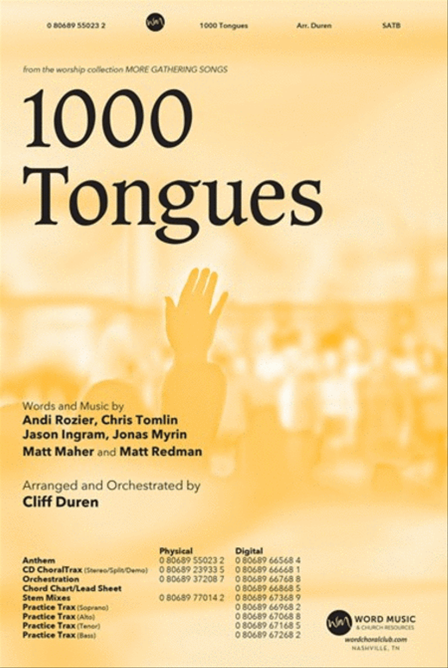 1000 Tongues - Stem Mixes Choir scores gallery preview page 1