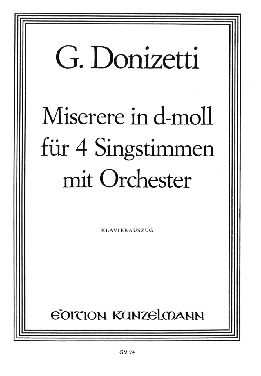 Miserere in D minor Mixed Choir scores gallery preview page 1