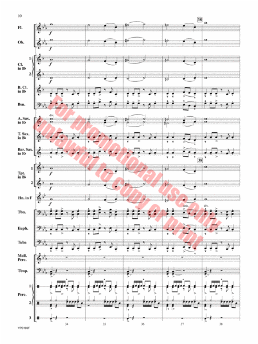 Midday Blues Concert Band scores gallery preview page 11