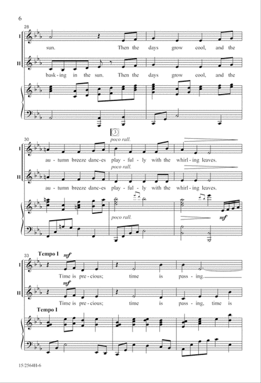 Time Is Precious 2-Part scores gallery preview page 7