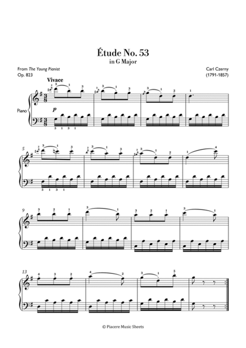 Czerny - Étude No. 53 in G Major - Intermediate image number null