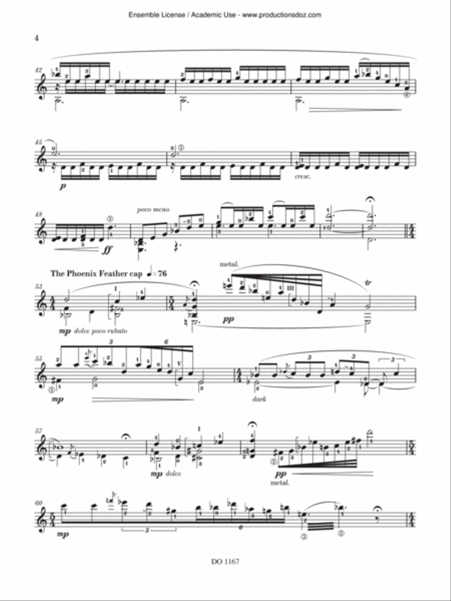 Sun Wukong's Toccata Classical Guitar scores gallery preview page 4