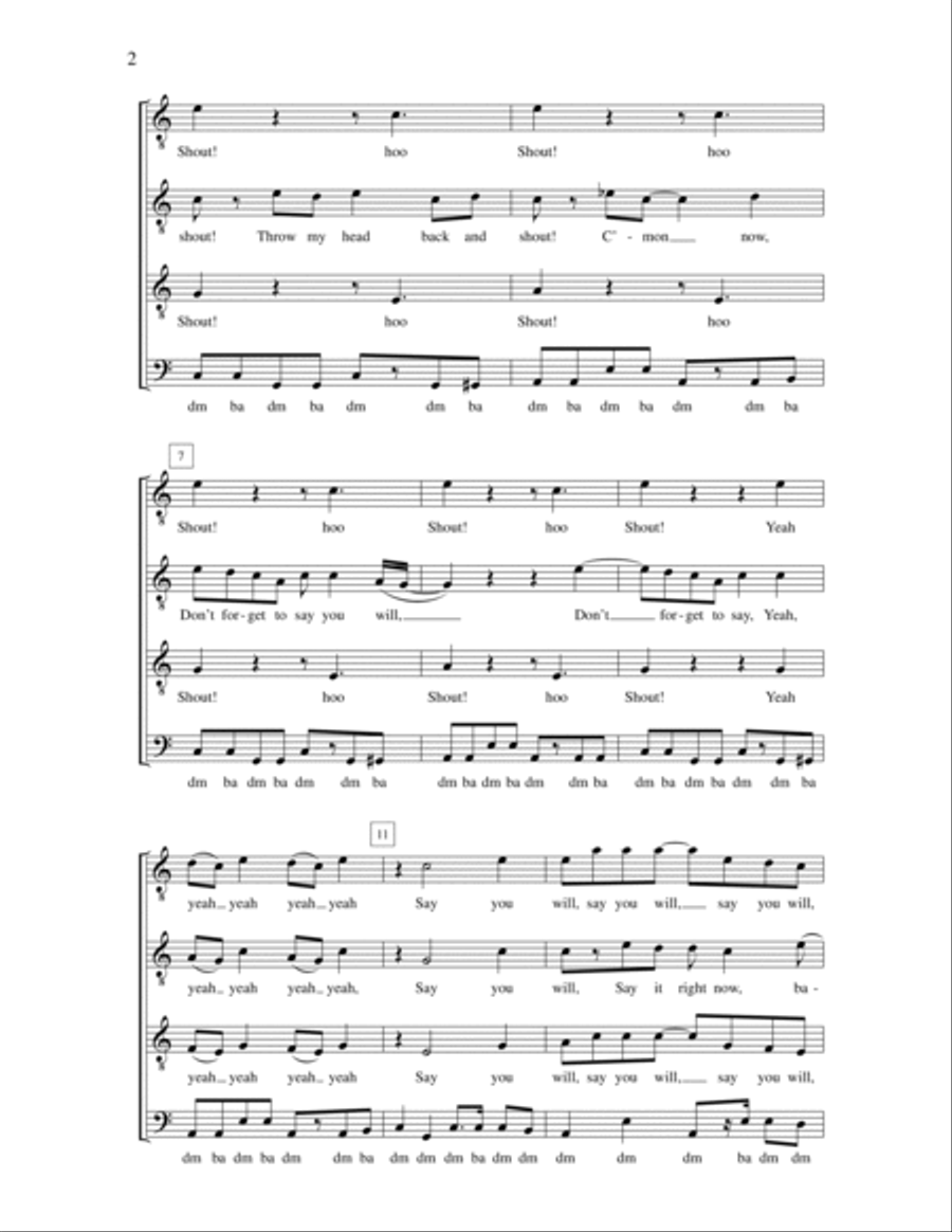 Shout TTBB scores gallery preview page 2