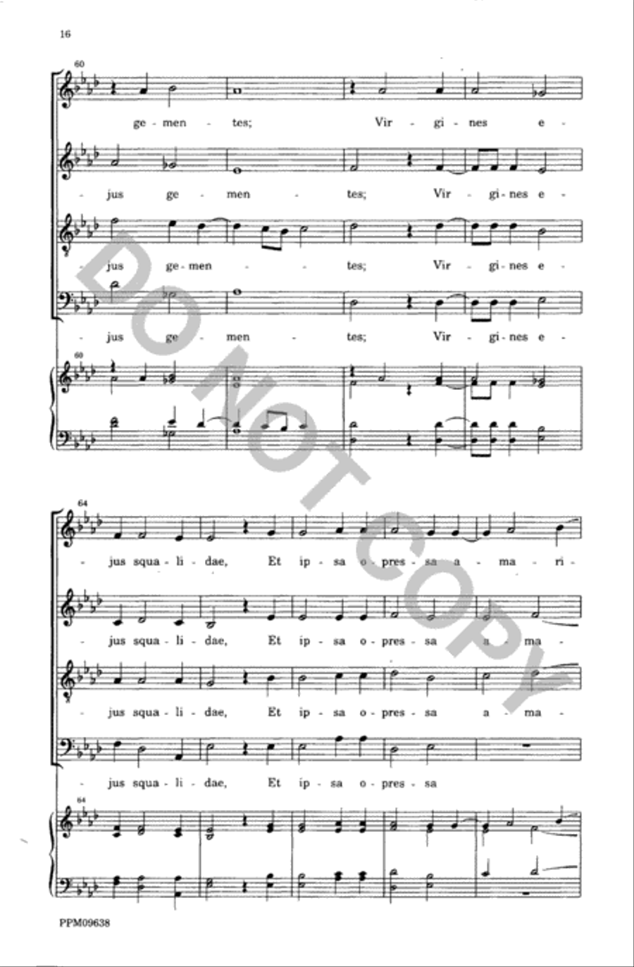 Lamentations of the Prophet Jeremiah 4-Part scores gallery preview page 17