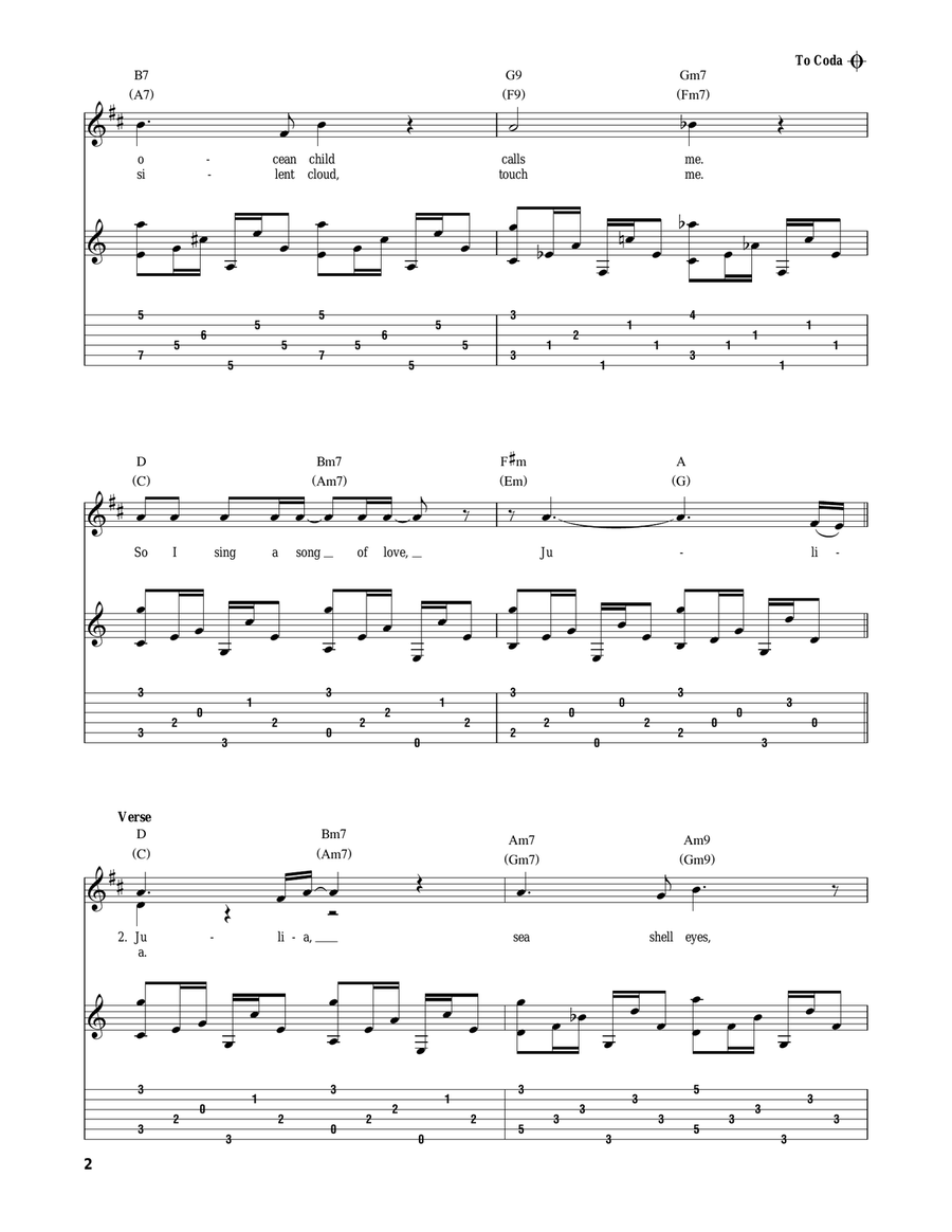 Julia Acoustic Guitar scores gallery preview page 2