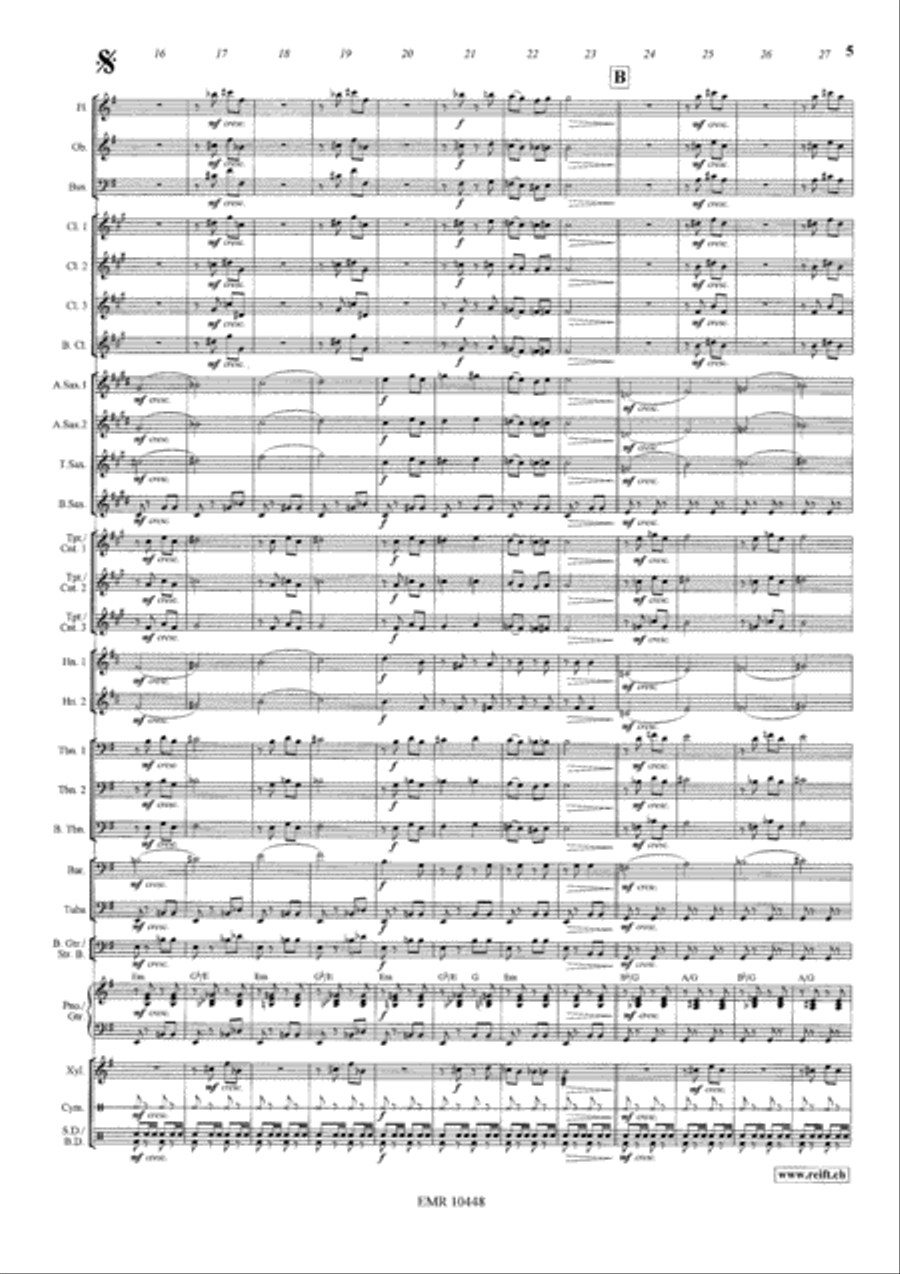 Cossack Ride Concert Band scores gallery preview page 6
