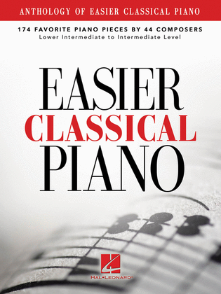 Book cover for Anthology of Easier Classical Piano