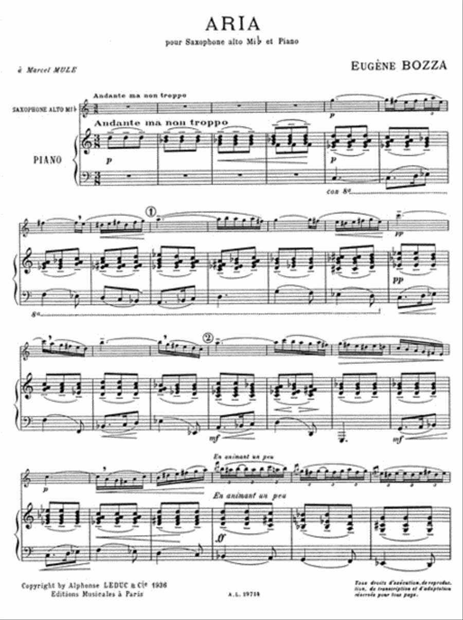 Aria (book/download Card Al30688) Voice Solo scores gallery preview page 2