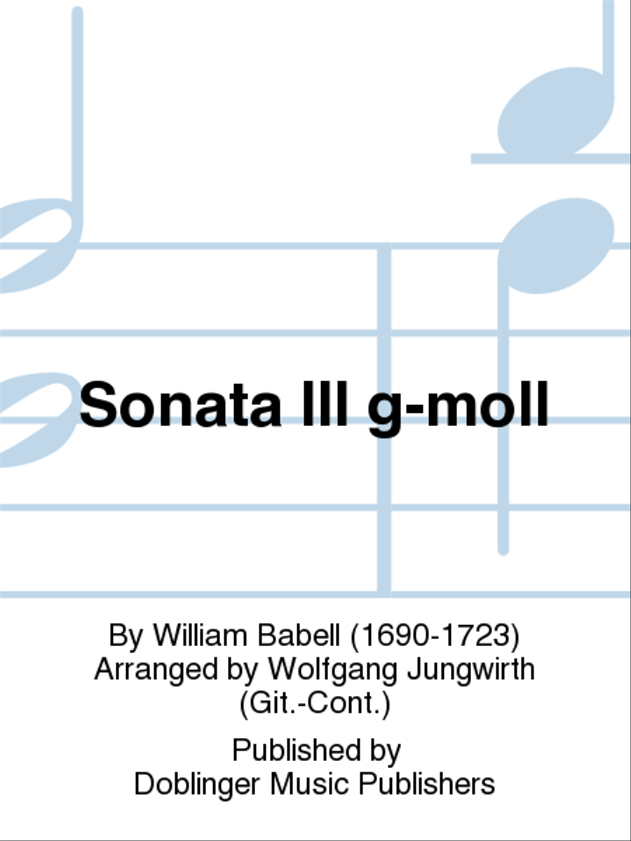 Sonata III g-moll