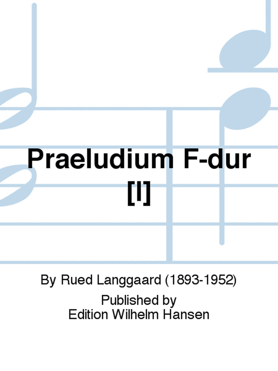 Praeludium F-dur [I]