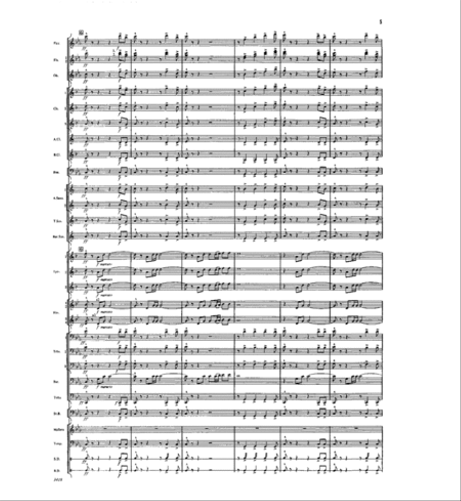 Three Folk Miniatures Concert Band scores gallery preview page 3