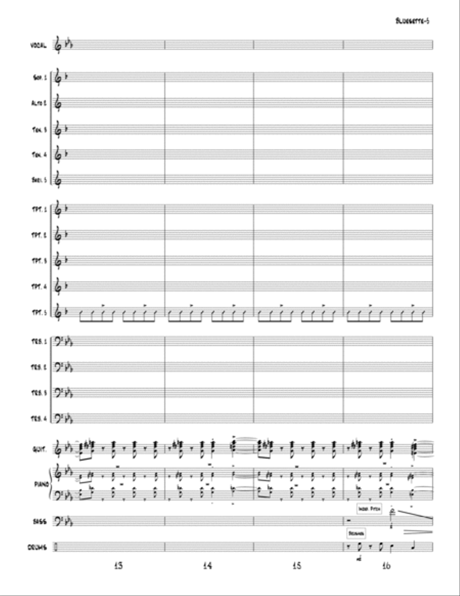 Bluesette Jazz Ensemble scores gallery preview page 5