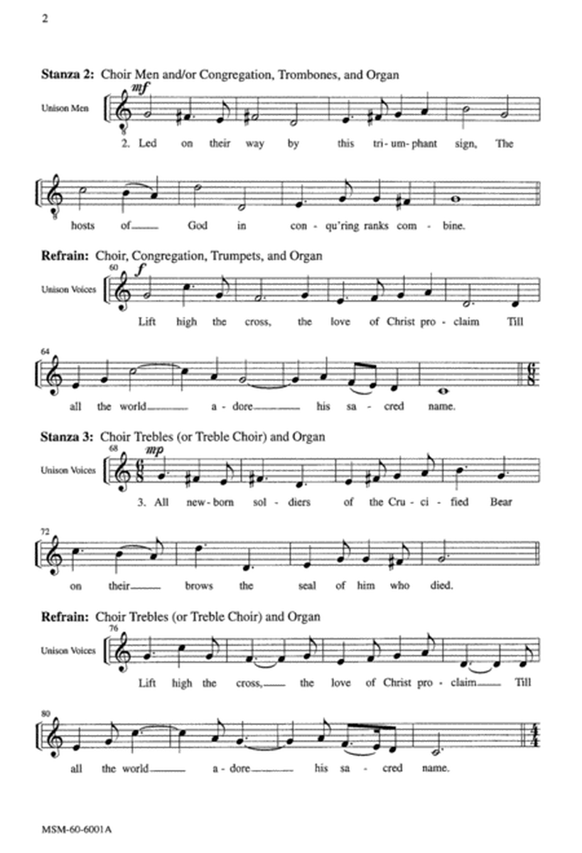 Lift High the Cross (Downloadable Choral Score)