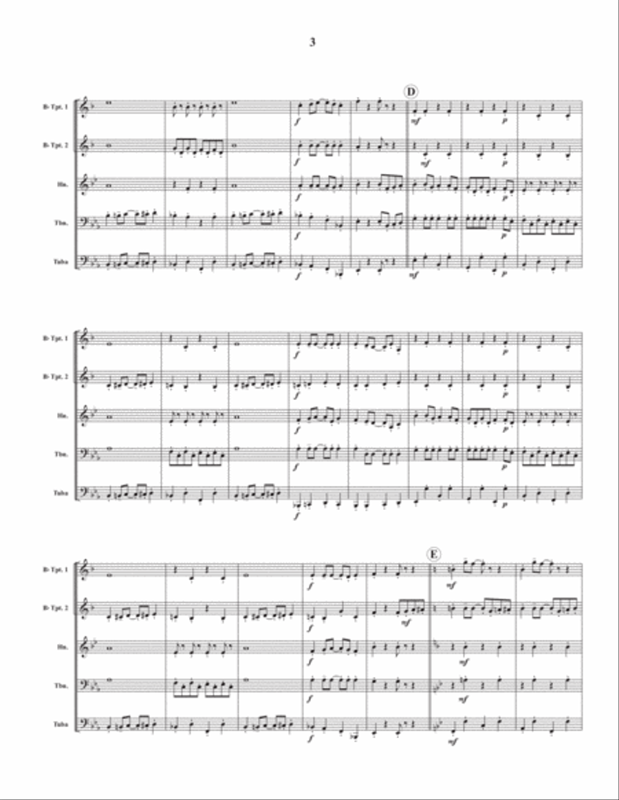 Bob's Chili Rag Brass Quintet scores gallery preview page 4
