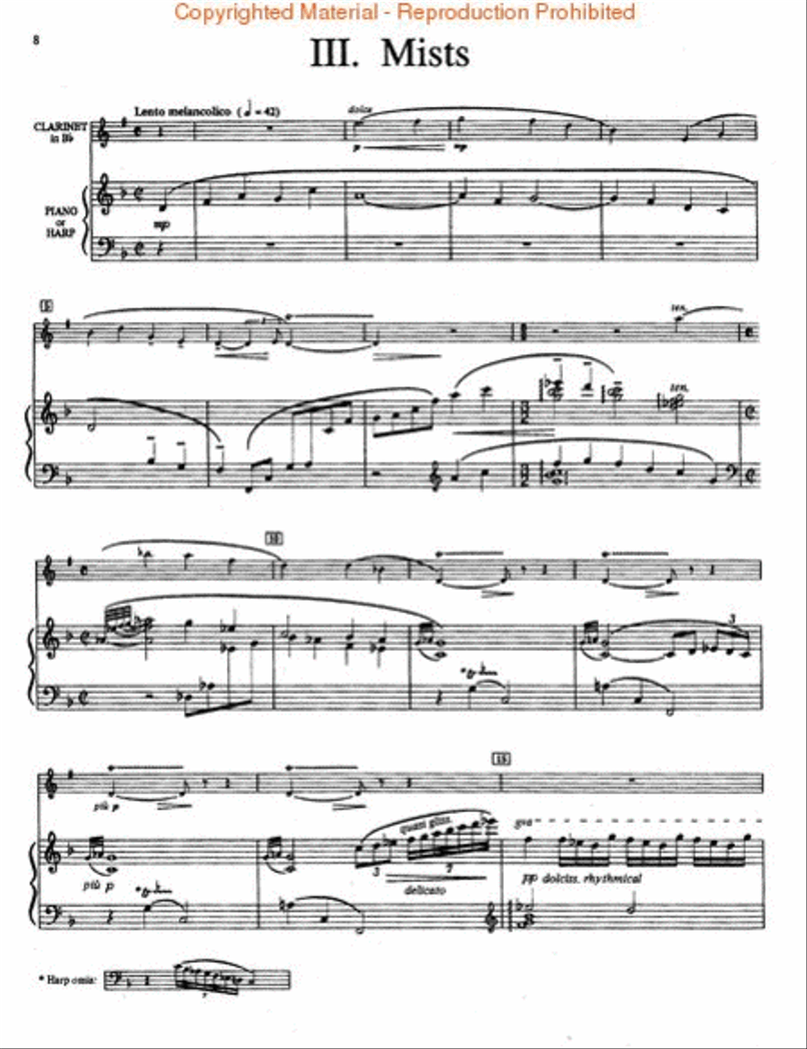 Suite from The Victorian Kitchen Garden Clarinet Solo scores gallery preview page 3