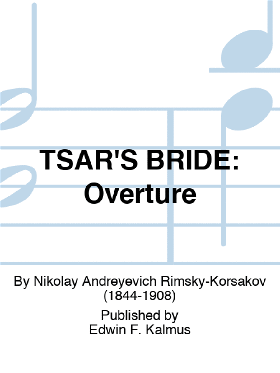 TSAR'S BRIDE: Overture Score scores gallery preview page 1