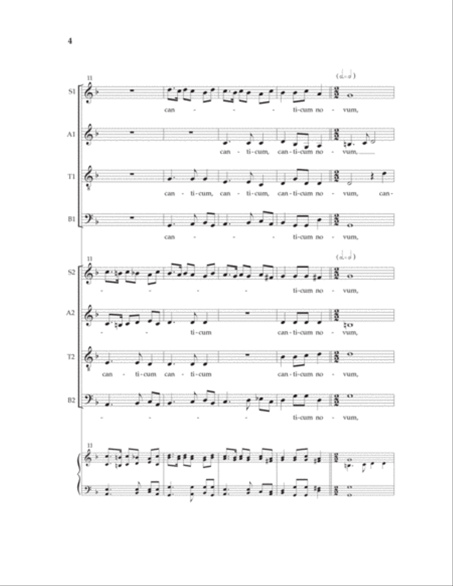 Cantate Domino SSAATTBB scores gallery preview page 3