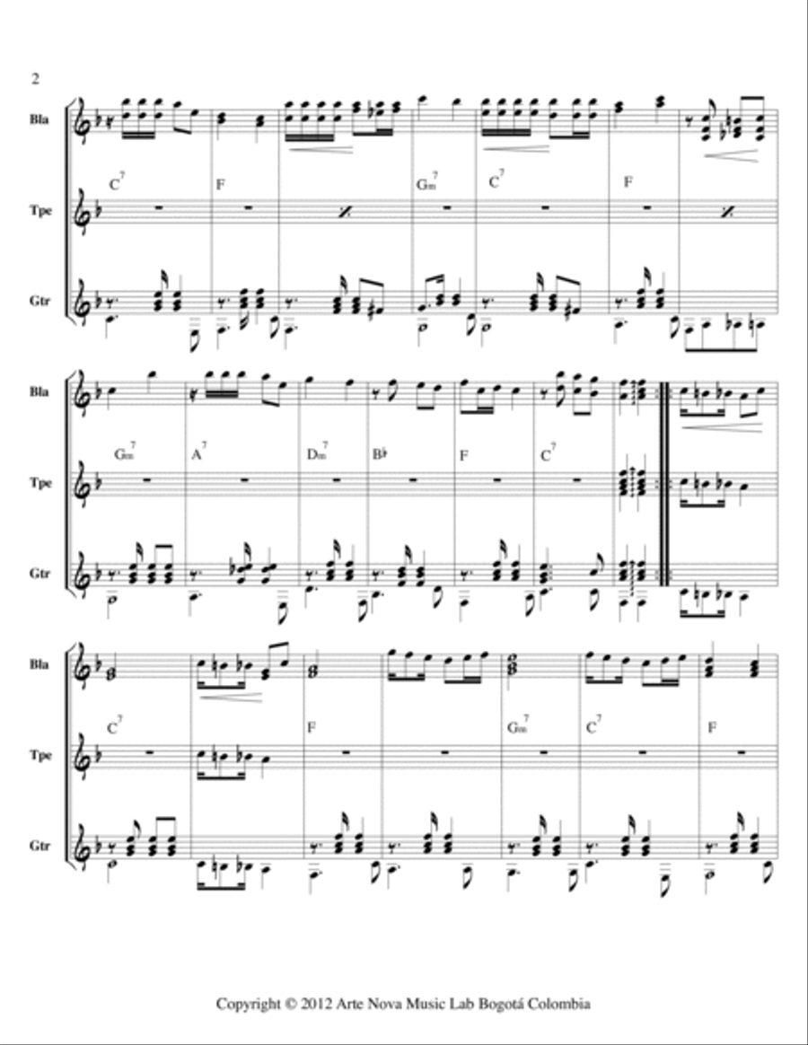 Aura Marina Aura Marina Acoustic Guitar scores gallery preview page 3